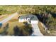 New construction home featuring a modern design, two-car garage and a well-manicured lawn at 15215 Sw 43Rd Ct, Ocala, FL 34473
