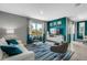 Bright living room with stylish furniture, modern decor, and a large window at 1705 Three Bars Rd, Kissimmee, FL 34744