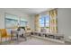 Bright home office includes built-in shelving and a cozy window seat at 1730 Three Bars Rd, Kissimmee, FL 34744