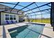 Enjoy the screened-in pool and patio with backyard view, perfect for entertaining or relaxing at 1832 Farnham Dr, Ocoee, FL 34761