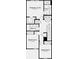 Floorplan showing second floor bedroom and bathroom layout with stairs at 2504 Penguin Blvd, Davenport, FL 33837