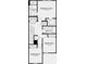 Second-floor townhouse layout featuring a main bedroom with ensuite, two bedrooms, and a bath at 2508 Penguin Blvd, Davenport, FL 33837