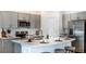Modern kitchen design with stainless steel appliances, and a kitchen island at 2508 Penguin Blvd, Davenport, FL 33837