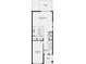 Floor plan featuring an open kitchen, great room, patio, half bath, and garage at 2520 Penguin Blvd, Davenport, FL 33837