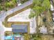 Bird's eye view of the home showcasing gravel backyard at 281 Luis Ln, Debary, FL 32713