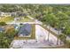A high angle view of the neighborhood showing the gravel backyard at 281 Luis Ln, Debary, FL 32713