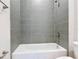 Bathroom featuring a tiled shower/tub combo with modern fixtures at 281 Luis Ln, Debary, FL 32713