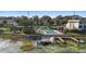 Aerial view of the community pool and boat docks at 402 E Orlando Ave # 18C, Ocoee, FL 34761