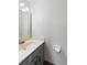 Standard bathroom featuring a sink, vanity, and mirror with overhead lighting at 402 E Orlando Ave # 18C, Ocoee, FL 34761