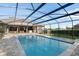 Beautiful, screened-in pool with a clear view of the home's exterior, ideal for summer relaxation and Gathering fun at 1384 E Lake Shore Blvd, Kissimmee, FL 34744