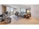 Living room featuring tile floors and a view of the city at 1415 Ocean Shore Blvd # 704, Ormond Beach, FL 32176