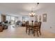 Living space with tile flooring leading to a living room and dining area at 1415 Ocean Shore Blvd # 704, Ormond Beach, FL 32176