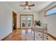 Bright office space featuring french doors to the backyard, and an attached bathroom at 1775 Druliner Rd, St Cloud, FL 34771