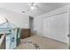 bedroom with closet, dresser, and tent at 2564 Bullion Loop, Sanford, FL 32771