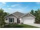 Charming single-story home with a two-car garage, landscaped front yard, and attractive curb appeal at 3934 Axis Valley Pl, St Cloud, FL 34772