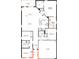 Detailed home floor plan featuring four bedrooms, two baths, kitchen, living, dining, and covered patio at 3934 Axis Valley Pl, St Cloud, FL 34772