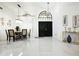 Bright entryway, featuring pendant lighting and open access to the adjacent dining area at 4178 S Chickasaw Trl, Orlando, FL 32829