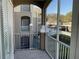 View from the balcony overlooking the community's parking area and other residences at 586 Brantley Terrace Way # 201, Altamonte Springs, FL 32714