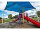 Community playground features a covered play structure with slides and steps at 8095 Indian Creek Blvd, Kissimmee, FL 34747