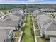 Scenic aerial view of a community lined with sidewalks and lush green spaces at 10358 Spring Arbor Ln, Winter Garden, FL 34787