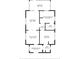 Detailed floor plan showcasing the layout of the bedrooms, living room, kitchen, and bathrooms of the home at 1213 Cr 652, Bushnell, FL 33513