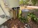 Exterior view of well system equipment on the side of the house at 22 Poinsettia Dr, Deland, FL 32724