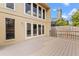 A great angle of the back deck with glass doors to the inside at 229 Springside Rd, Longwood, FL 32779