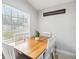 Dinning room with lots of natural light, a view of the neighborhood and hardwood floors at 304 Dover St, Orlando, FL 32811