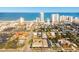 Aerial view of the building in a coastal city setting near the beach and other high rises at 400 Oakridge Blvd # 5, Daytona Beach, FL 32118