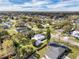 Picturesque aerial view of a residential neighborhood showcasing lush greenery and charming homes at 513 Wisconsin Ave, St Cloud, FL 34769