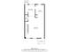 Detailed floor plan outlining layout including living room, kitchen, dining, bath and balcony at 945 N Fern Creek Ave, Orlando, FL 32803