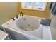 Close-up of the bathtub, which features jacuzzi jets at 1100 S Lake Sybelia Dr, Maitland, FL 32751