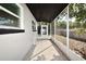 Enclosed screened porch with concrete floors and access to the backyard at 117 Shannon Dr, Sanford, FL 32773