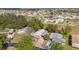 Neighborhood aerial view of a mature treed neighborhood with backyard at 1765 W Schwartz Blvd, Lady Lake, FL 32159