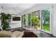 Bright living room with floor-to-ceiling windows and sliding doors, providing ample natural light and views at 2010 Hoffner Ave, Belle Isle, FL 32809