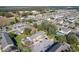 Bird's-eye view of townhomes in a suburban neighborhood, highlighting ample parking and convenient location at 606 Casa Park I Court, Winter Springs, FL 32708