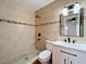 Bathroom with tiled walls and a modern vanity at 606 Casa Park I Court, Winter Springs, FL 32708