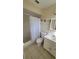 A bathroom with a shower and a vanity at 7411 Golden Glenn Ct, Orlando, FL 32807