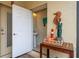 View into the powder room with decorative lighting and whimsical beach-themed accents at 8948 Adriatico Ln, Kissimmee, FL 34747