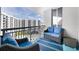 Relaxing balcony featuring comfortable seating with views of the surrounding cityscape at 322 E Central Blvd # 1612, Orlando, FL 32801