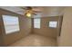 Bedroom with tile flooring, neutral walls, and a ceiling fan at 458 Lancers Dr, Winter Springs, FL 32708