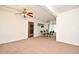 Bright, open-concept living space connecting the living room and dining room at 623 Camellia Ct, Sanford, FL 32773