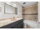 Bathroom featuring a vanity with a shower and toilet at 851 Benchwood Dr, Winter Springs, FL 32708