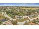 An aerial view of the property and the surrounding neighborhood at 112 Lake Butler Ave, Haines City, FL 33844