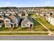Aerial view of a neighborhood showcasing well-maintained homes and landscaping at 15914 Moonlight Bay St, Winter Garden, FL 34787