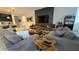 Cozy living room with comfortable seating and a sleek entertainment center at 1731 Caribbean View Ter, Kissimmee, FL 34747
