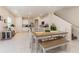 Well-lit dining room with bench seating at 2623 Buena View Rd, Kissimmee, FL 34746