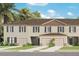 Charming townhome featuring a well-maintained lawn, neutral paint, and dark shutters in a Gathering-friendly neighborhood at 3362 Private Oak Dr, Apopka, FL 32703