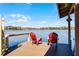 Inviting dock with chairs offers a serene waterfront experience with stunning views of the tranquil lake at 407 W 1St Ave, Windermere, FL 34786