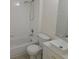 Cozy bathroom featuring a shower-tub combo and a square vessel sink at 513 Seasons Ct, Winter Springs, FL 32708